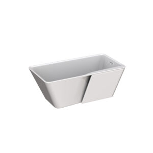 Zitta ARTESIO PLUS TAS6032FAPL1 - Freestanding bathtub 60 glossy white with drain on left removable apron