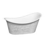 Zitta EVORA TEO7235FA002 - Freestanding bathtub 72 1/2 in silver