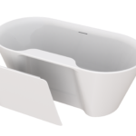 Zitta HOMDA PLUS THM6032FAP01 - Freestanding bathtub 60 in glossy white