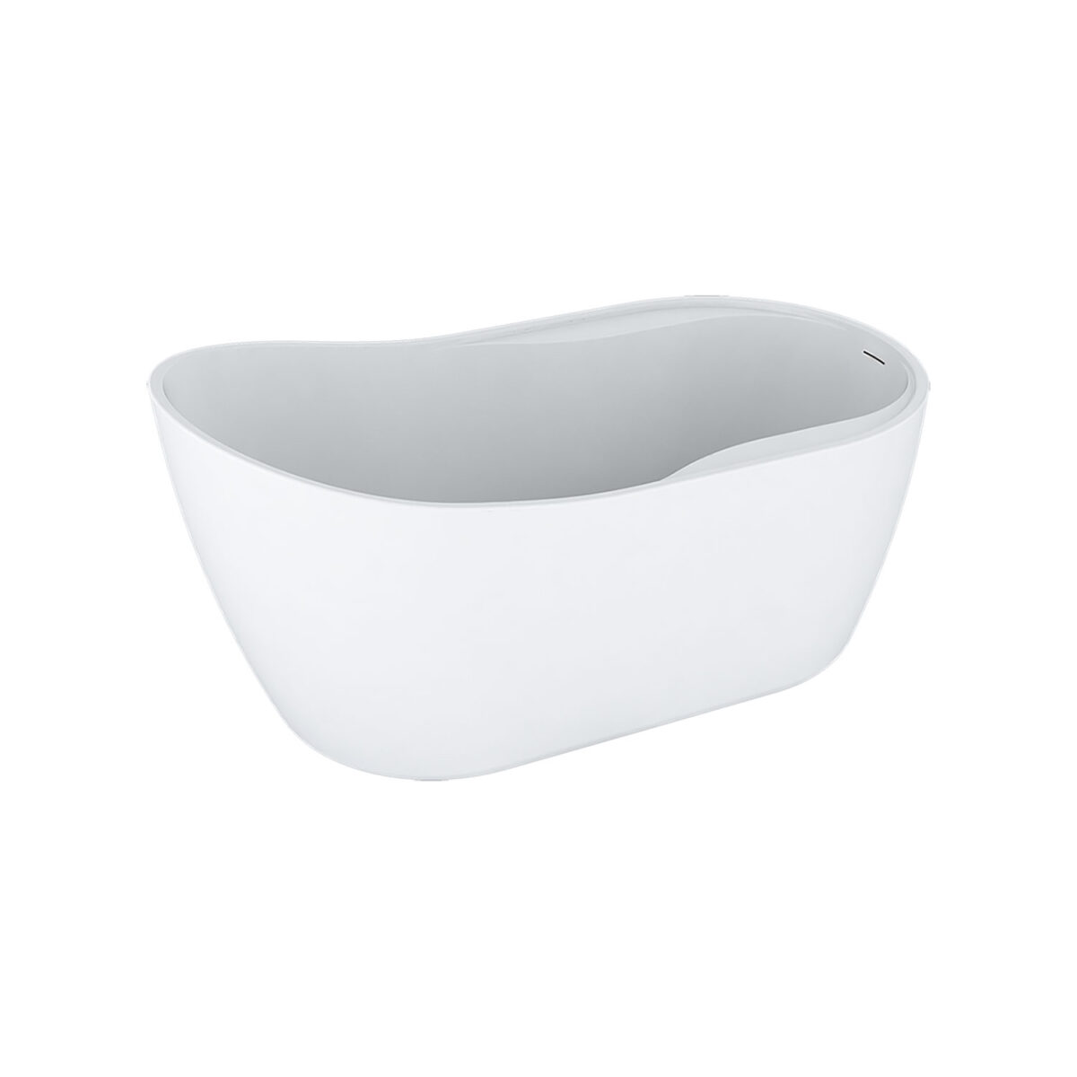 Zitta IDEA TIE6031FA001 - Freestanding bathtub 60 in glossy white