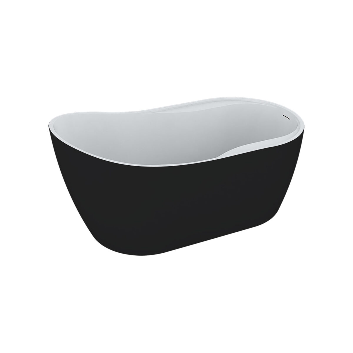 Zitta IDEA TIE6031FA001 - Freestanding bathtub 60 in matte black