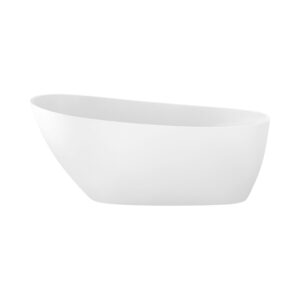 Zitta ISSA TIS5929FA001 - Freestanding bathtub 59 1/2 in glossy white