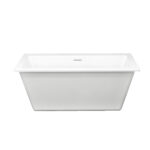 Zitta SIMPLO 2.0 TS26032FA001 - Freestanding bathtub 59 3/4 in glossy white with integrated overflow