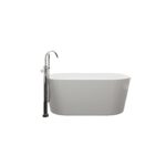 Neptune Monaco F1 3060 AFR Acrylic Freestanding Center Drain Bathtub in White - Image 2