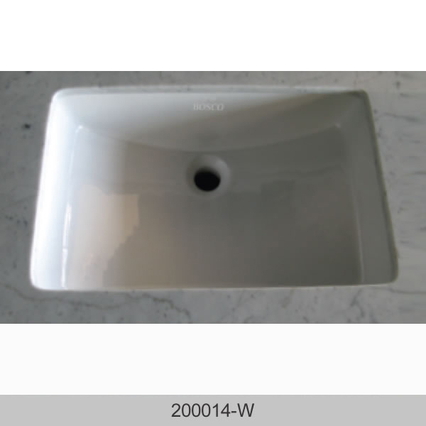 200014-w BOSCO 200014W Ceramic Vanity Series 18″ Bathroom Sink