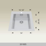 BOSCO 201805 Universal Design Series 18″ Kitchen Sink