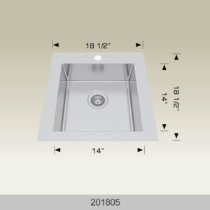 BOSCO 201805 Universal Design Series 18″ Kitchen Sink