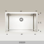 BOSCO 202229 Laundry Sinks 30″ Kitchen Sink