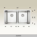 BOSCO 2029D5 Universal Design Series 29″ Kitchen Sink