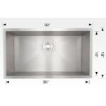 BOSCO 203330 Plus Elegant Series 32″ Kitchen Sink