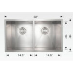 BOSCO 203331 Plus Elegant Series 32″ Kitchen Sink