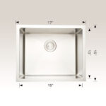 BOSCO 203340C Commercial Series 17″ Kitchen Sink