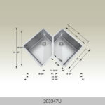 BOSCO 203347U Plus Titanium Series 36″ Kitchen Sink