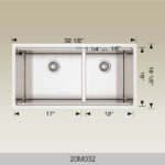 BOSCO 20M032 Super Series Plus 32″ Kitchen Sink