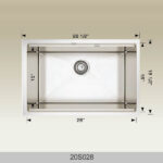 BOSCO 20S028 Super Series Plus 28″ Kitchen Sink