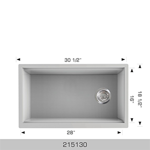 BOSCO 215130 Granite Series 30" Kitchen Sinks