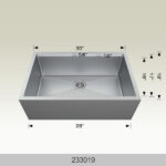 BOSCO 233019 Textured Multi-Level Series 30″ Kitchen Sink