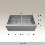 BOSCO 244133 Textured Titanium Series 33″ Kitchen