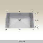 BOSCO 260029 Textured Standard Series 29″ Kitchen Sink
