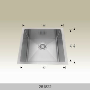 BOSCO 261822 Textured Standard Laundry Series 22″ Kitchen Sink