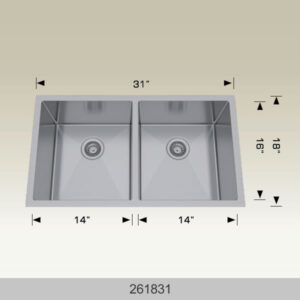 BOSCO 261831 Textured Standard Series 31″ Kitchen Sink