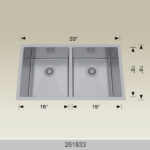 BOSCO 261833 Textured Standard Series 33″ Kitchen Sink
