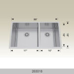 BOSCO 263018 Textured Standard Series 32″ Kitchen Sink