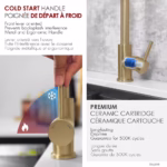 STYLISH K-131GR MODENA Single Handle Kitchen Faucet - Image 3