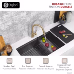 STYLISH K-131GR MODENA Single Handle Kitchen Faucet - Image 7