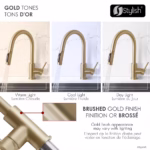 STYLISH K-131GR MODENA Single Handle Kitchen Faucet - Image 8