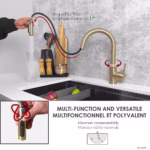 STYLISH K-131GR MODENA Single Handle Kitchen Faucet - Image 9