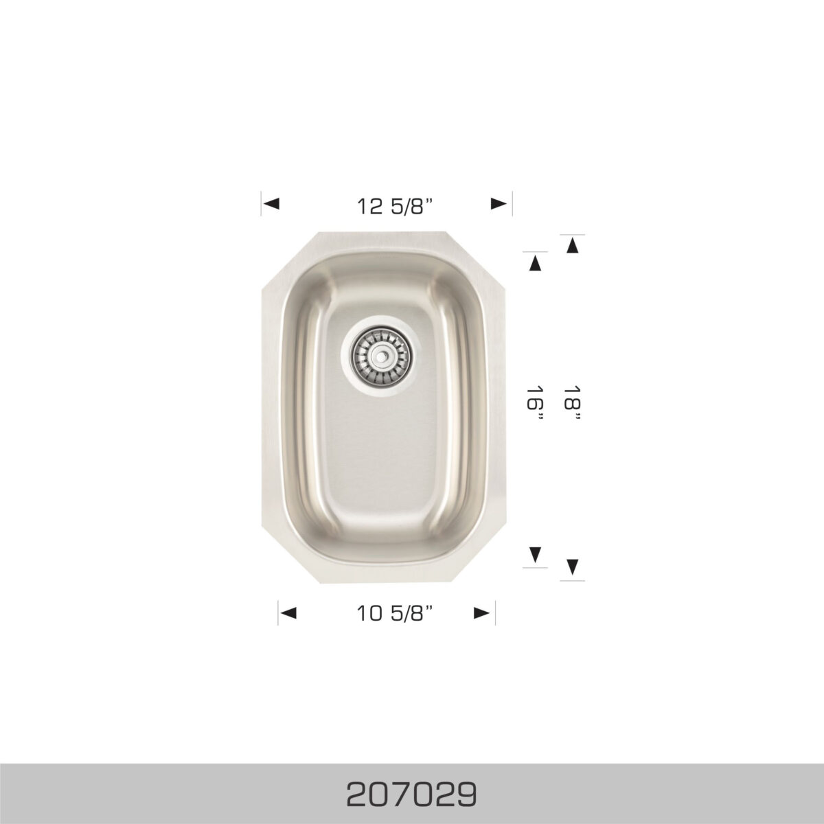 BOSCO 207029 Builder Series 12″ Kitchen Sink