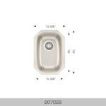 BOSCO 207029 Builder Series 12″ Kitchen Sink