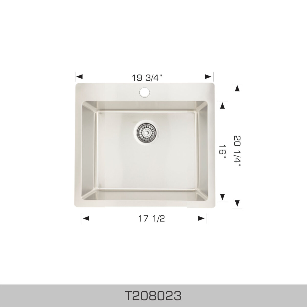 BOSCO T208023 Builder Series 19″ Kitchen Sink