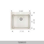 BOSCO T208023 Builder Series 19″ Kitchen Sink