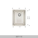 BOSCO 207110 Standard Series 12″ Kitchen Sink