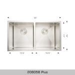 BOSCO 208058 Plus / Standard Series Plus 34″ Kitchen Sink