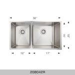 BOSCO 208042R Super Series 32″ Kitchen Sink