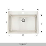 BOSCO T208061 Builder Series 30″ Kitchen Sink