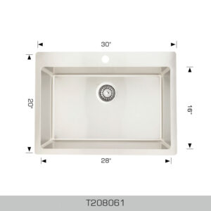 BOSCO T208061 Builder Series 30″ Kitchen Sink