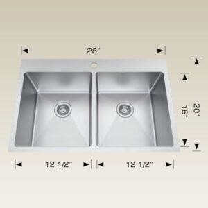 BOSCO T208062 Builder Series 28″ Kitchen Sink