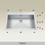 BOSCO T208031 Standard Series Plus 31″ Kitchen Sink