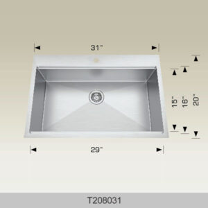 BOSCO T208031 Standard Series Plus 31″ Kitchen Sink
