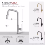 Stylish K-150SM GELA Single Handle Touchless Kitchen Faucet - Image 8