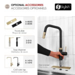 STYLISH GELA K-150NGM Single Handle Kitchen Faucet