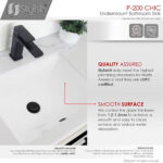 STYLISH P-200-2 CHIC 20-inch Undermount Bathroom Sink