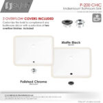 STYLISH P-200-2 CHIC 20-inch Undermount Bathroom Sink