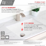STYLISH P-200U CHIC 20-inch Undermount Bathroom Sink