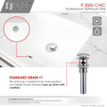 STYLISH P-200U CHIC 20-inch Undermount Bathroom Sink