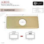 STYLISH A-801G BATH FAUCET PLATE - Image 7